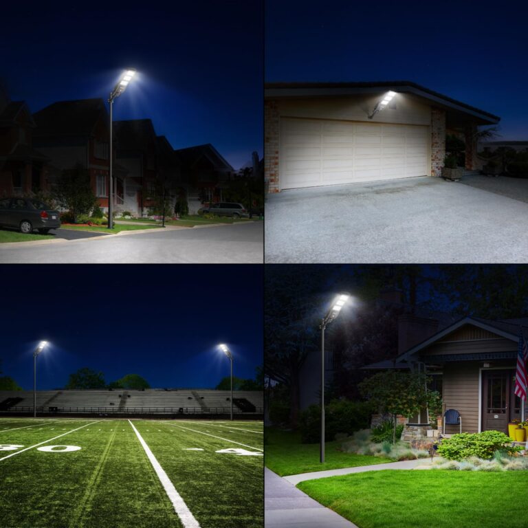 LANGY Solar Street Light Outdoor, Upgraded Solar Parking Lot Lights Dusk to Dawn, IP67 Waterproof 6500K 18000LM, Solar Street Light Motion Sensor with Remote Control for Commercial, Yard (2Pack) - Image 4