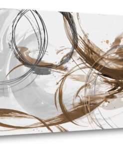 Sxurmtiie Canvas Wall Art Abstract Art Paintings brown Fantasy Colorful Graffiti on White Background 30inchx60inch Modern Artwork wall Decor for Living Room Bedroom Kitchen