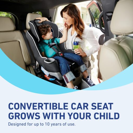 Graco Extend2Fit Convertible Car Seat, Rear-Facing and Forward-Facing, Extended Rear-Facing Seat Option, Redmond, Ideal for Newborns, Infants, and Toddlers - Image 2