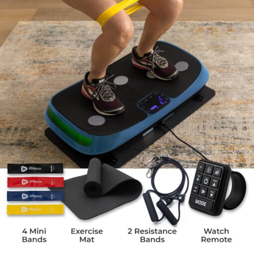 Lifepro Rumblex 4D Vibration Plate Exercise Machine with Triple Motor Oscillation, Linear, and Pulsation – Advanced 4D Vibration Technology for Whole Body Fitness, Weight Loss and Recovery at Home - Image 4