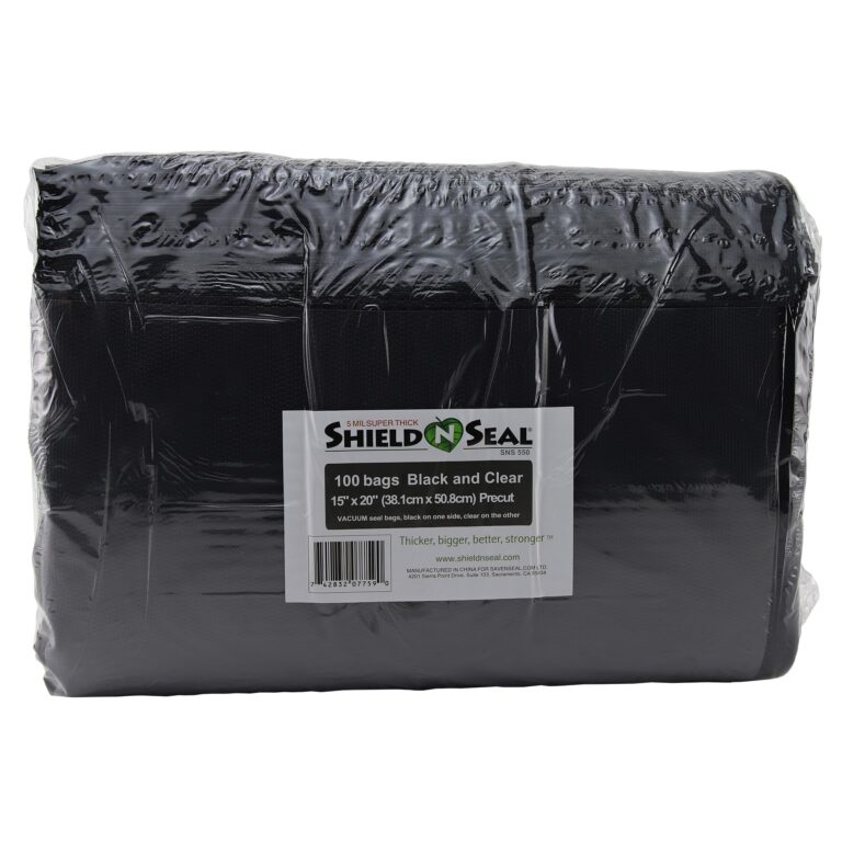 15" x 20" Shield N Seal Clear/Black Vacuum Bags (400 count) - Image 4