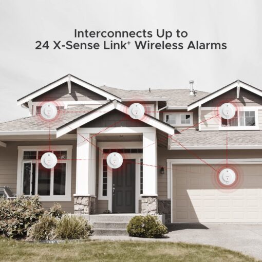 X-Sense Wireless Interconnected Smoke Detector Fire Alarm with Over 820 ft Transmission Range, SD19-W, Pack of 12 - Image 4