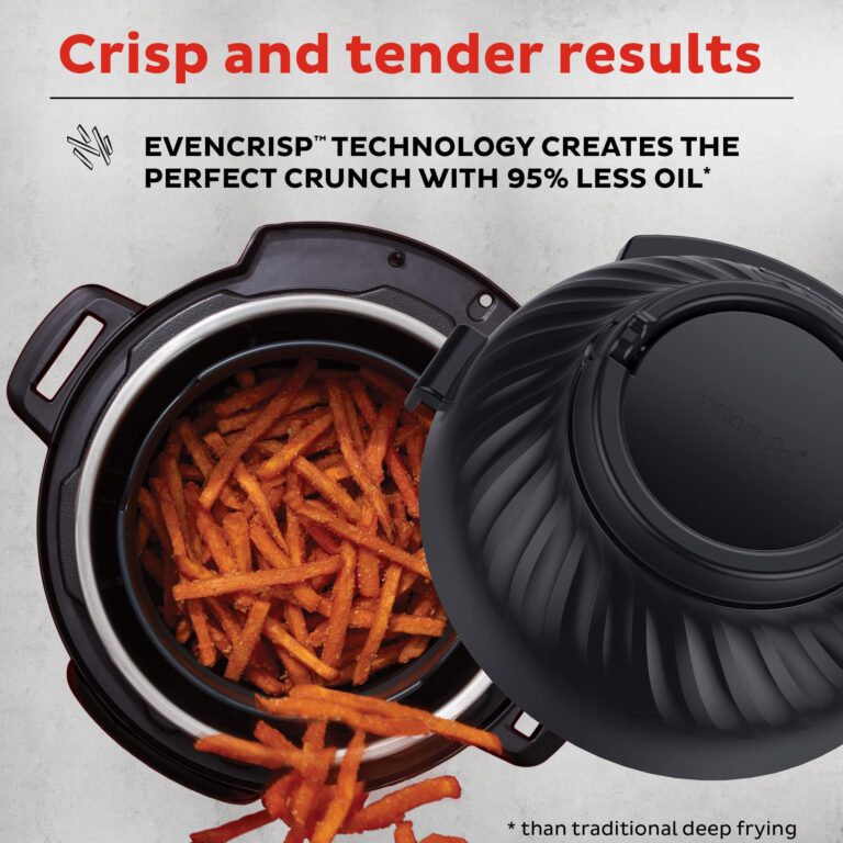 Instant Pot Pro Crisp 11-in-1 Air Fryer and Electric Pressure Cooker Combo with Multicooker Lids that Air Fries, Steams, Slow Cooks, Sautés, Dehydrates, & More, Free App With Over 800 Recipes, 8 Quart - Image 4