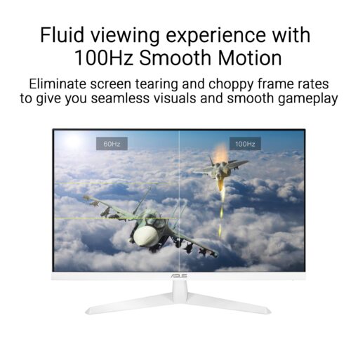 ASUS 27” 1080P Eye Care Monitor (VY279HF-W) - FHD, IPS, 100Hz, 1ms, Adaptive Sync, for Working and Gaming, Eye Care Plus technology, Blue Light Filter, Flicker Free, DisplayWidget Center, 3yr warranty - Image 9