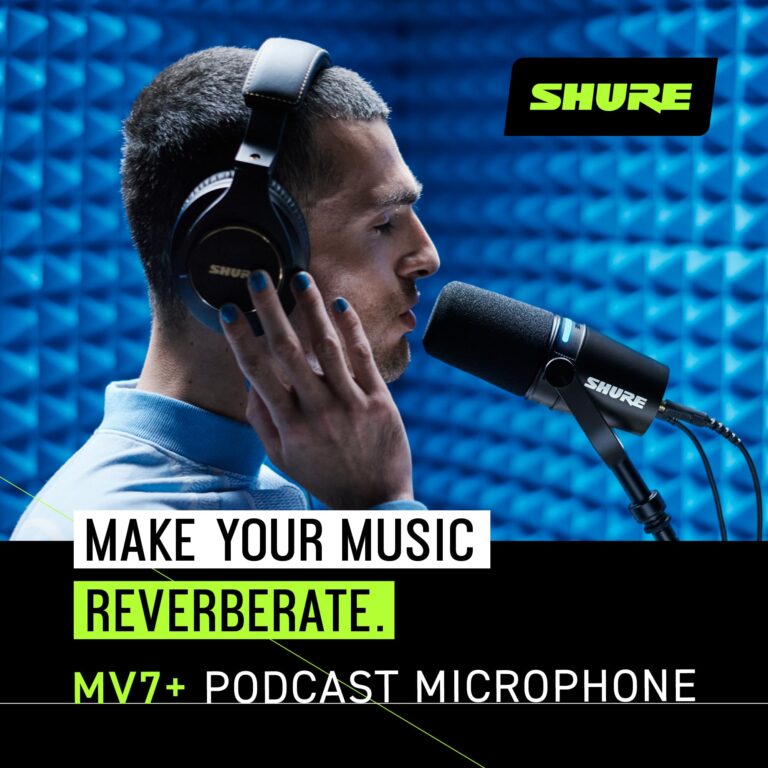 Shure MV7+ Podcast Dynamic Microphone. OBS Certified, Enhanced Audio, LED Touch Panel, USB-C & XLR Outputs, Auto Level Mode, Digital Pop Filter, Reverb Effects, Podcasting, Streaming, Recording -Black - Image 7