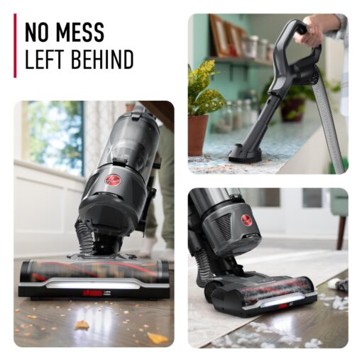 Hoover WindTunnel Tangle Guard Bagless Vacuum Cleaner, Corded Upright Vacuum, HEPA Media Filtration, Anti-Hair Wrap, Headlights, Swivel Steering, Corded Vacuum Cleaners for Home Use - Image 5