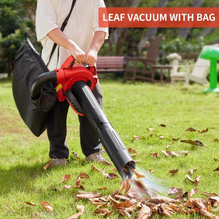 KEZERS Gas Leaf Blower,26CC 2-Cycle Handheld Leaf Blower,2-in-1 Lawn Care Tool with Leaf Blower & Vacuum,318CFM Airflow,152MPH Speed,Ideal for Cleaning Wet Leaves,Sand,Gravel and Light Snow- BL260D - Image 5