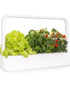Click & Grow Indoor Herb Garden Kit with Grow Light | Easier Than Hydroponics Growing System | Smart Garden for Home Kitchen Windowsill | Vegetable & Herb Garden Starter Kit with 9 Plant pods, White