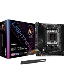 ASRock B650I Lightning WiFi 6E AMD Socket AM5 Ryzen 9000/8000/7000 Series B650 DDR5 7200+ (OC) MHz 128GB SATA3 6.0 Gb/s Mini ITX Motherboard M.2 2.5G LAN