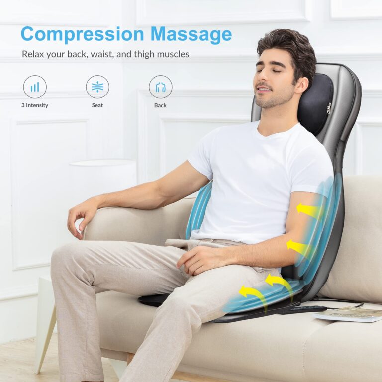 COMFIER Shiatsu Neck Back Massager with Heat, 2D ro 3D Kneading Massage Chair Pad, Full Body Massage Pad, Gifts for Dad Mom - Image 4