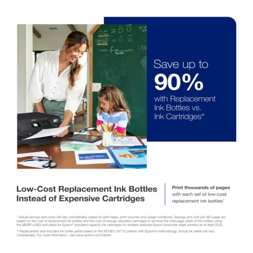 Epson EcoTank ET-2850 Wireless Color All-in-One Cartridge-Free Supertank Printer with Scan, Copy and Auto 2-Sided Printing - Black, Medium - Image 6
