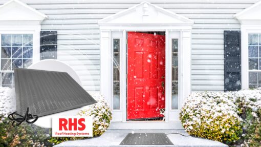 RHS Snow Melting Mat, Anti-Slip Walkway Herringbone Design, Color Gray, Outdoor Mat, Prevents ice Formation, Melts up to 2 inches of Snow per Hour, 120 Volts (30-inches x 3-feet) - Image 3