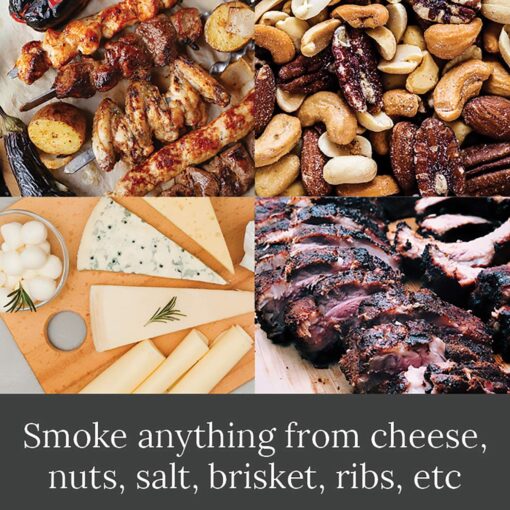 Smoke Daddy Big Kahuna Hot or Cold Smoke Generator | Works with Any Outside BBQ Grill | Electric Smoker Pellet Accessory | Add Your Favorite Blend of Wood Chunks or Chips to Customize Flavor Profile - Image 4