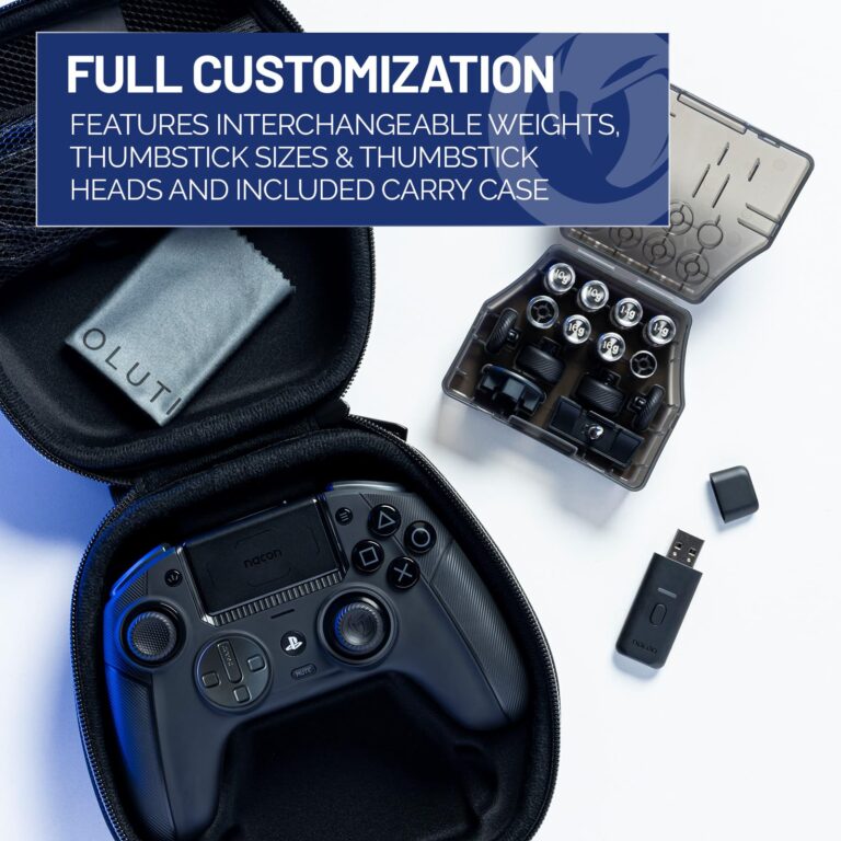 Nacon Revolution 5 Pro Officially Licensed PlayStation Wireless Gaming Controller for PS5 / PS4 / PC - Hall Effect, Trigger Stops, Mappable Buttons, Bluetooth Audio - Arctic Camo - Image 9