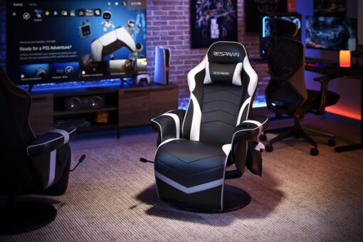 RESPAWN 900 Racing Style Gaming Recliner, Reclining Gaming Chair, in White RSP 900 WHT - Image 5
