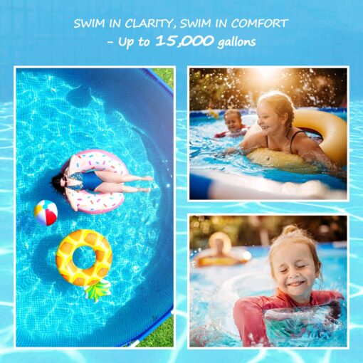 Saltwater Pool System, Westaho Salt Chlorine Generator with USA Titanium Cell for Above Ground Pools Up to 15,000 Gallons, Compatible with Intex Pool, IP 66 Waterproof - Image 2