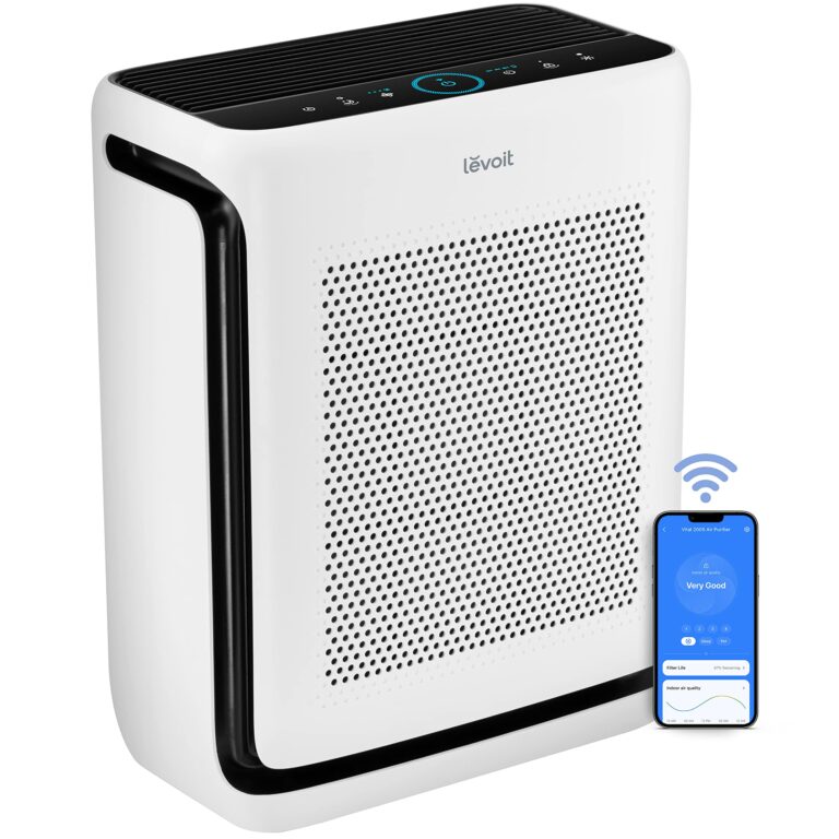 LEVOIT Air Purifiers for Home Large Room Up to 1900 Ft2 in 1 Hr with Washable Filters, Air Quality Monitor, Smart WiFi, HEPA Filter Captures Allergies, Pet Hair, Smoke, Pollen in Bedroom, Vital 200S (Core Mini) - Image 7