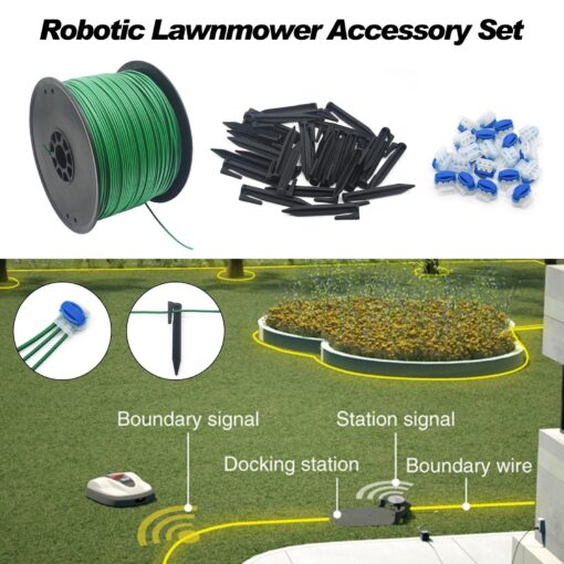 Multisland Universal Robotic Mower Boundary Wire Automatic Lawnmower 16 Gauge AWG 3.4 mm Perimeter Wire for Husqvarna/Gardena/Worx and Other Robot Lawnmower Brands, 458M/1500FT - Image 3