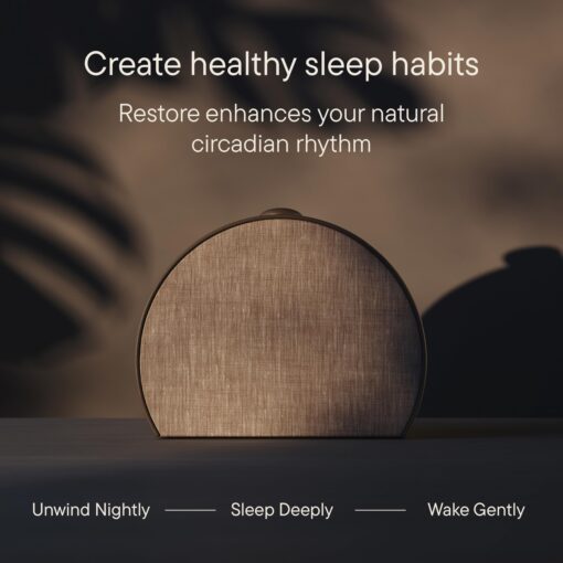 Hatch Restore 3 Sunrise Alarm Clock, Sound Machine, Smart Light (Cocoa) - White Noise, Screen-Free Sleep Routine - Image 2