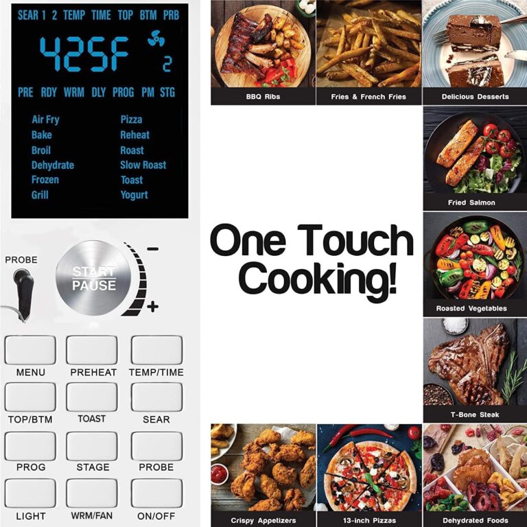 Nuwave Bravo XL Air Fryer Toaster Smart Oven, 12-in-1 Countertop Grill/Griddle Combo, 30-Qt XL Capacity, 50F-500F adjustable in precise 5F increments, Integrated Smart Thermometer, Linear T Technology - Image 6