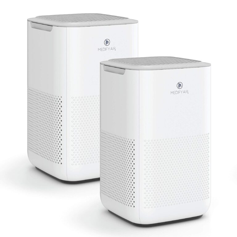 Medify MA-15 Air Purifier with True HEPA H13 Filter | 585 ft² Coverage in 1hr for Allergens, Smoke, Wildfires, Dust, Odors, Pollen, Pet Dander | Removal to 0.1 Microns | White, 2-Pack