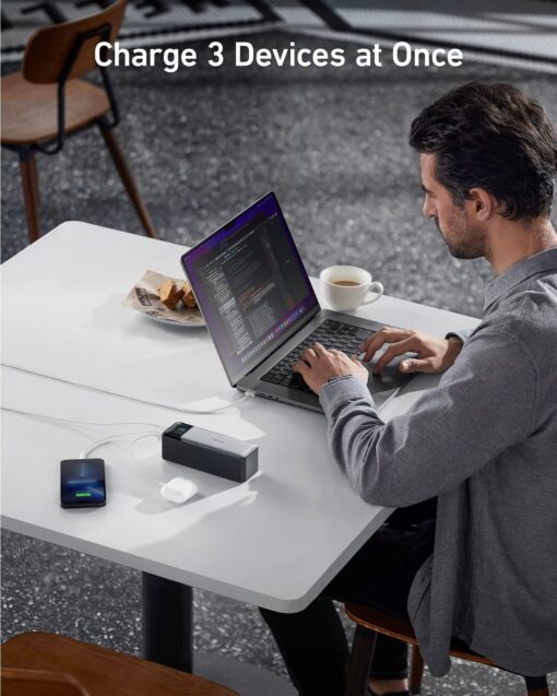 Anker 737 Power Bank, 24,000mAh 3-Port Laptop Portable Charger with 140W Fast Charging, Smart Display, for Outdoor Work, Compatible with iPhone 16/15/14 Series, Vision Pro, Samsung, MacBook, and More - Image 2