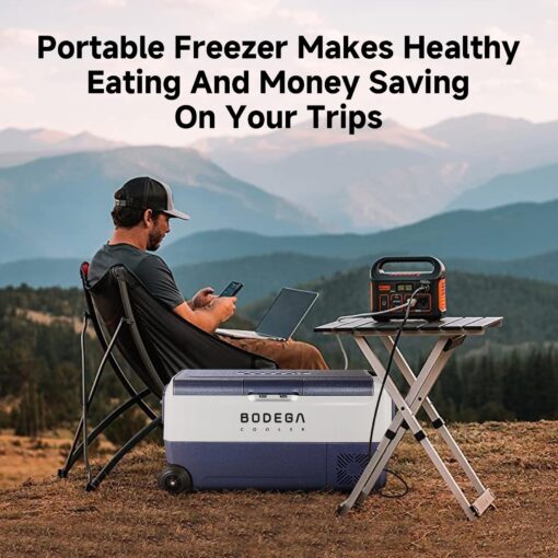 BODEGACOOLER 12 Volt Car Refrigerator,38 Quart Portable Freezer,Car Fridge Dual Zone APP Control,36L -4℉-68℉ Electric Compressor Cooler 12/24V DC and 100-240V AC for RV,Travel,Camping,Road Trip - Image 7