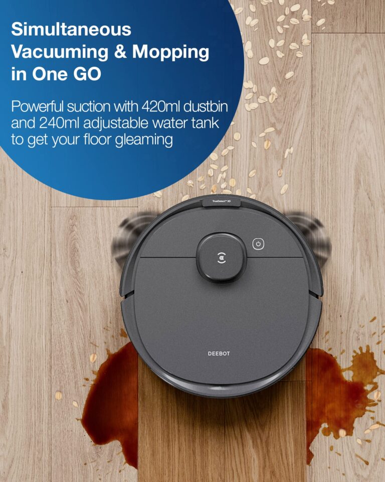Ecovacs Deebot T8 Robot Vacuum and Mop Cleaner, Precise Laser Navigation, Multi-floor Mapping, Intelligent Object Avoidance, Full-customize clean, No-go and No-mop Zones, Auto-empty Station Compatible - Image 7
