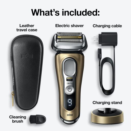 Braun Series 9 Pro 9419s Electric Shaver for Men, Wet & Dry Shave, Shaving Kit with 4+1 Head with ProLift Trimmer - Image 9