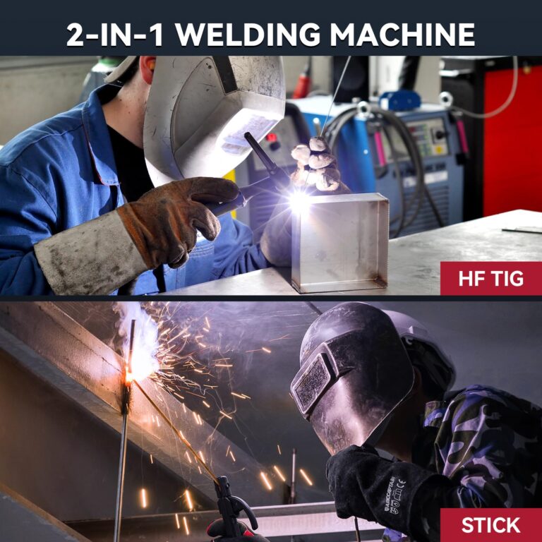 ARCCAPTAIN TIG Welder 200A, High Frequency 110v/220v Dual Voltage TIG/Stick/Arc 2 in 1 Welder LED Digital Display Welding Machine with 2T/4T Function and Tungsten Electrode - Image 6