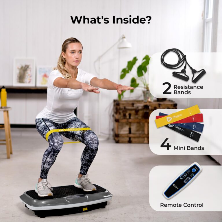 Lifepro Waver Vibration Plate Exercise Machine – High-Intensity Vibration for Muscle Activation, Full-Body Workout Vibrating Platform with Loop Bands, Fitness Equipment for Strength Toning & Fat Loss - Image 2
