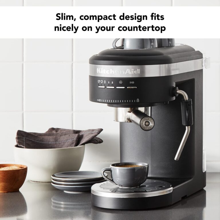 KitchenAid Semi-Automatic Espresso Machine KES6403, Black Matte, 1.4 Liters - Image 6