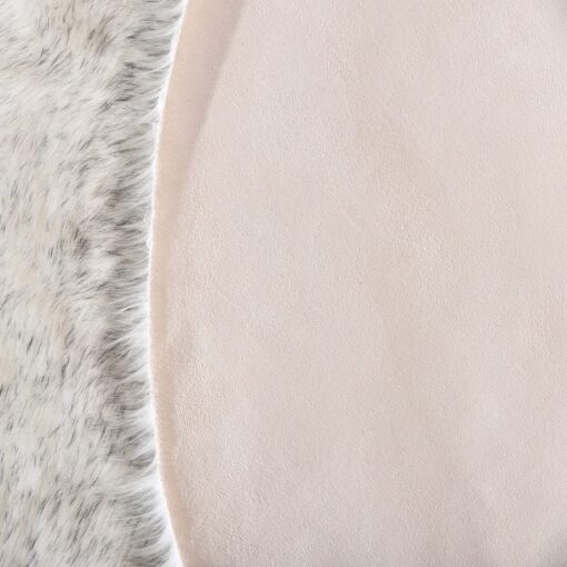 ORINOVA White and Grey Area Rugs 9x12 Living Room Large Washable Faux Fur Rugs for Bedroom Nursery Shaggy Sheepskin Fur Rectangle Rug - Image 4