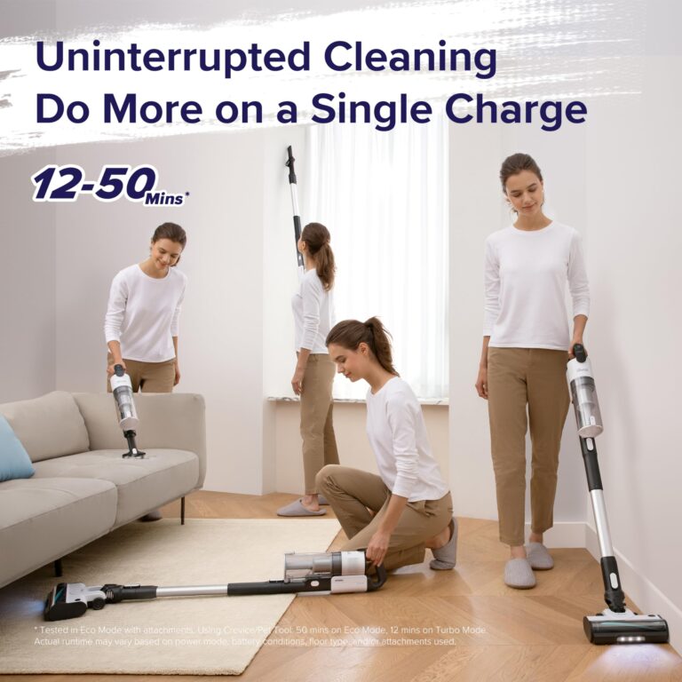 LEVOIT Cordless Vacuum Cleaner, Stick Vac with Tangle-Resistant Design, Up to 50 Minutes, Powerful Suction, Rechargeable, Lightweight, and Versatile for Carpet, Hard Floor, Pet Hair, LVAC-200 - Image 6