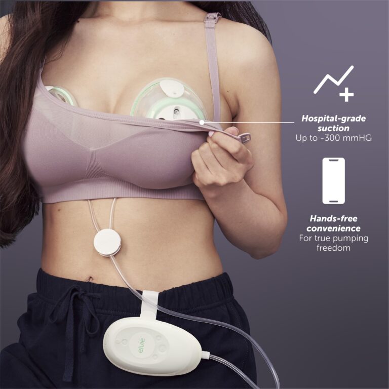Elvie Stride Hospital-Grade, App-Controlled Breast Pump - Hands-Free, Wearable, Ultra-Quiet & Electric with 2-Modes, 10-Settings & 5oz Capacity per Cup - Image 8