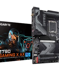 GIGABYTE Z790 Gaming X AX (LGA 1700/ Intel/ Z790/ ATX/ DDR5/ M.2/ PCIe 5.0/ USB 3.2 Gen2X2 Type-C/Intel Wi-Fi 6E/ 2.5GbE LAN/Q-Flash Plus/EZ-Latch Plus/Gaming Motherboard)