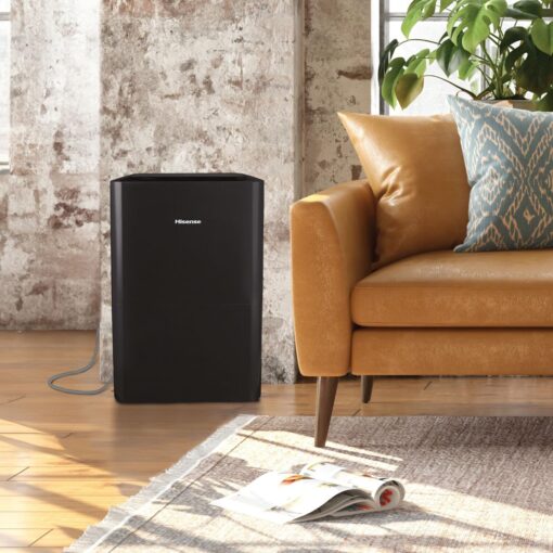 Hisense Energy Star 50-Pint Portable Dehumidifier with Built-in Pump, Auto-Shutoff and Timer, Home Dehumidifier and Moisture Absorber For Basement, Garage, Living Room - Image 9