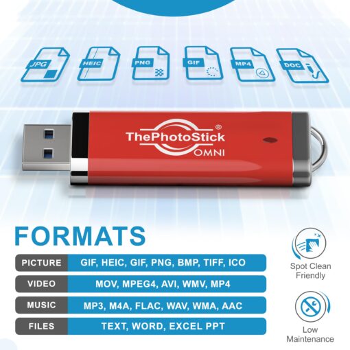 ThePhotoStick® Omni 512GB - Secure Photo & Video Backup and Transfer | Digital File Organization | USB & Multiport Connection for Phones, Tablets and Computers | Portable Memory | External Storage - Image 4