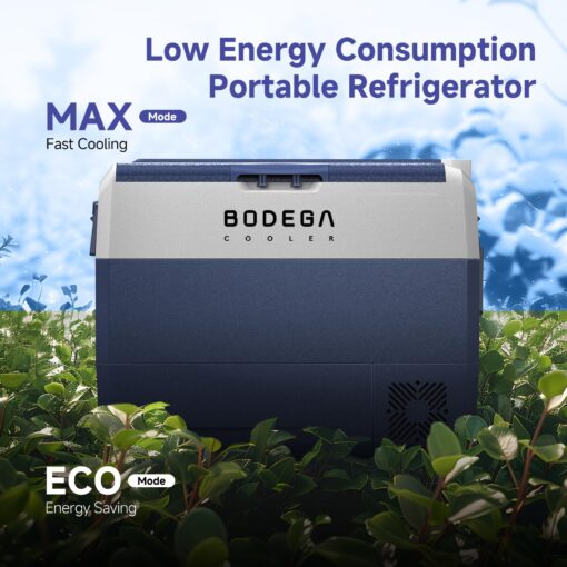 BODEGACOOLER 12 Volt Car Refrigerator,64 Quart Portable Car Freezer Fridge Bluetooth Control,(60L) -4℉-68℉ Electric Cooler 12/24V DC and 100-240V AC for Travel,Camping,RV,Boat Road Trip Tailgating - Image 3