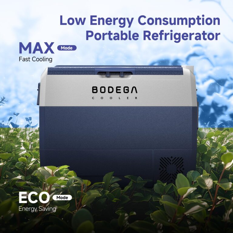 BODEGACOOLER 12 Volt Car Refrigerator,64 Quart Portable Car Freezer Fridge Bluetooth Control,(60L) -4℉-68℉ Electric Cooler 12/24V DC and 100-240V AC for Travel,Camping,RV,Boat Road Trip Tailgating - Image 3