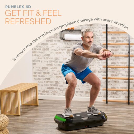 Lifepro Rumblex 4D Vibration Plate Exercise Machine with Triple Motor Oscillation, Linear, and Pulsation – Advanced 4D Vibration Technology for Whole Body Fitness, Weight Loss and Recovery at Home - Image 7