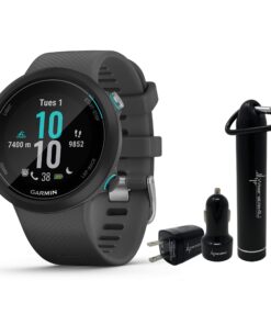 Wearable4U - Garmin Swim 2 GPS Swimming Smartwatch with Power Pack Bundle (Slate) 549