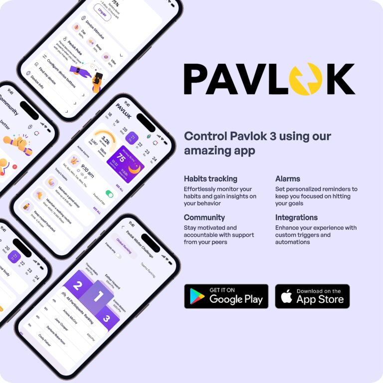Pavlok 3 - Silent Alarm & Wearable Mindfulness Coach for Good Habits - Elevate Mindfulness, Create Good Habits - Track Steps, Activity, and Sleep Patterns - Image 4