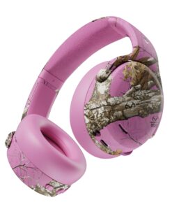 Skullcandy Crusher ANC 2 Over-Ear Active Noise Cancelling Wireless Bluetooth Headphones with Sensory Bass, Alexa Voice Control, 50 Hr Battery, Microphone - Realtree Edge Colors Pink