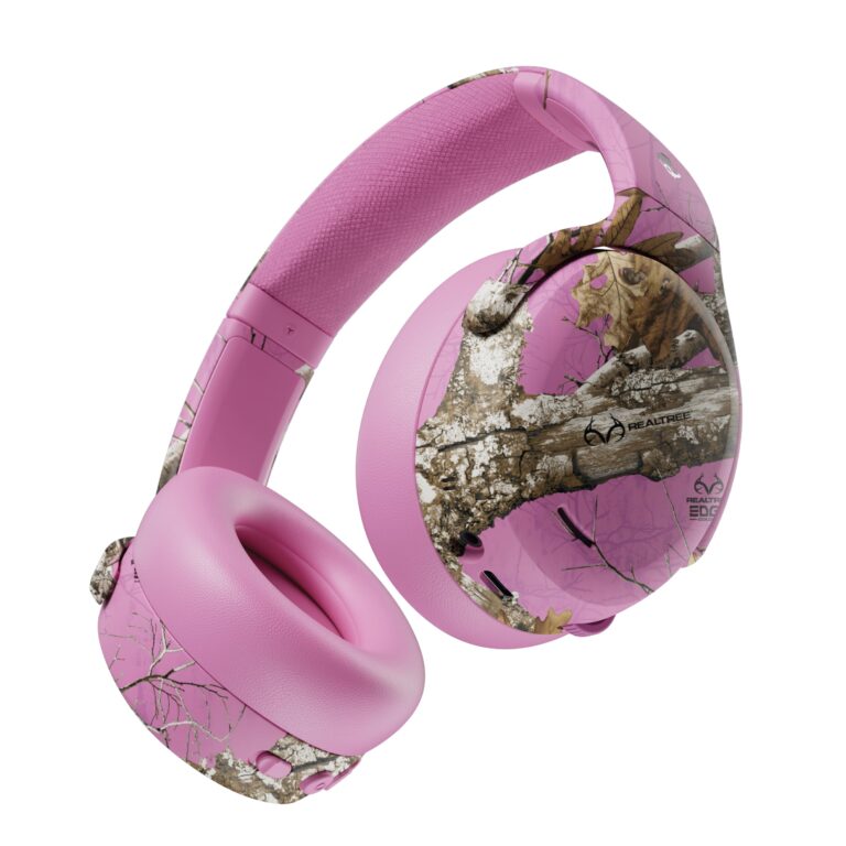 Skullcandy Crusher ANC 2 Over-Ear Active Noise Cancelling Wireless Bluetooth Headphones with Sensory Bass, Alexa Voice Control, 50 Hr Battery, Microphone - Realtree Edge Colors Pink