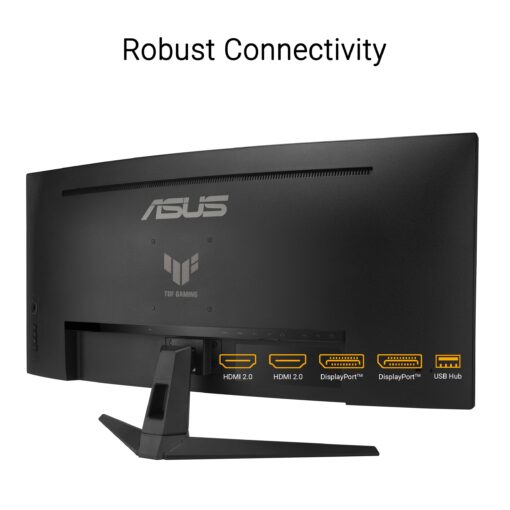 ASUS TUF Gaming 34” Ultra-Wide Curved Monitor (VG34VQ3B) – 21:9 QHD (3440x1440), 180Hz, 1ms, Extreme Low Motion Blur Sync, FreeSync Premium, Speaker, 90% DCI-P3, DisplayWidget Center, 3 yr Warranty - Image 3