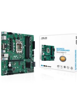 ASUS Pro B760M-CT-CSM Intel LGA1700(13th&12th Gen)mATX commercial motherboard,DDR5,PCIe 4.0,2xM.2 PCIe 4.0 slots,front USB 3.2 Gen 1 Type-C,D-Sub,TPM IC onboard,Q-LED Core,Mono-out header,SMBUS header