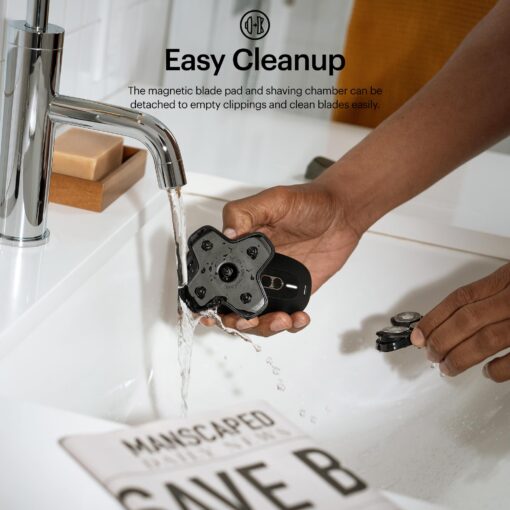 MANSCAPED® The Beard & Dome Bundle Includes: The Beard Hedger® Premium Trimmer, Adjustable Blade Length & The Dome Shaver™ PRO Head Shaver for Bald Men with SkinSafe® & FlexAdjust Technology - Image 4