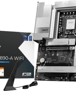 MSI PRO Z890-A WiFi ProSeries Motherboard (Supports Core Ultra Series 2 Intel Processors, LGA 1851, DDR5, PCIe 5.0, M.2, SATA, 5Gbps LAN, USB Type-C, Wi-Fi 7, Bluetooth 5.4, Thunderbolt 4, ATX)