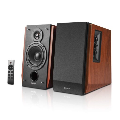 Edifier R1700BTs Active Bluetooth Bookshelf Speakers - 2.0 Wireless Near Field Studio Monitor Speaker - 66w RMS with Subwoofer Line Out